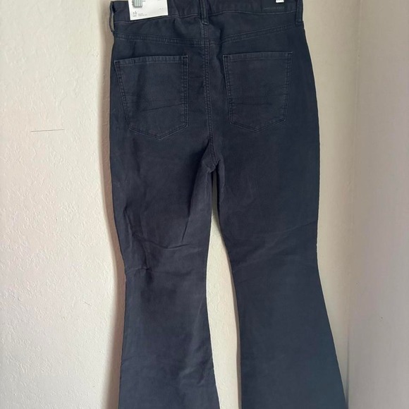 NWT American Eagle Flare Corduroy Women Junior Pants Size 4 Button Fly - Picture 4 of 4
